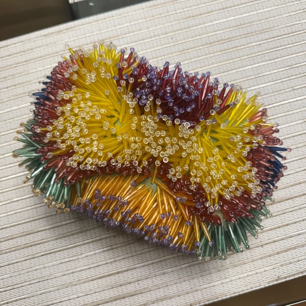 Colorful Beaded Clutc